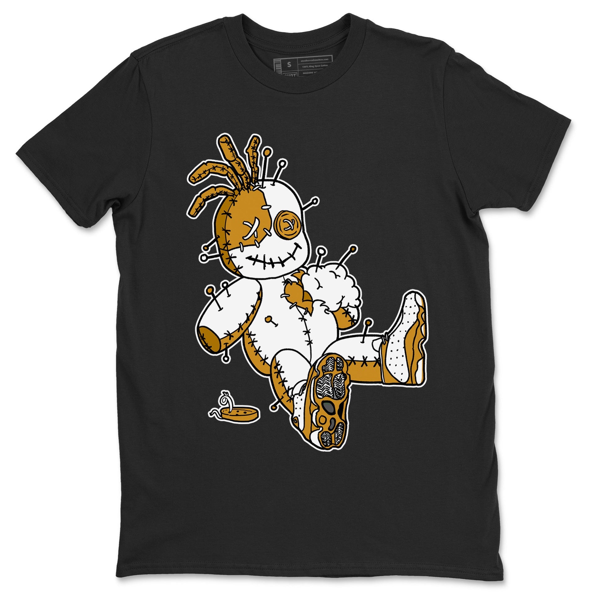 Jordan Retro 13 Wheat Sneaker Matching Tee Voodoo Doll Sneaker Tees 13 Wheat Sneaker T-Shirt Unisex Shirts Black 2