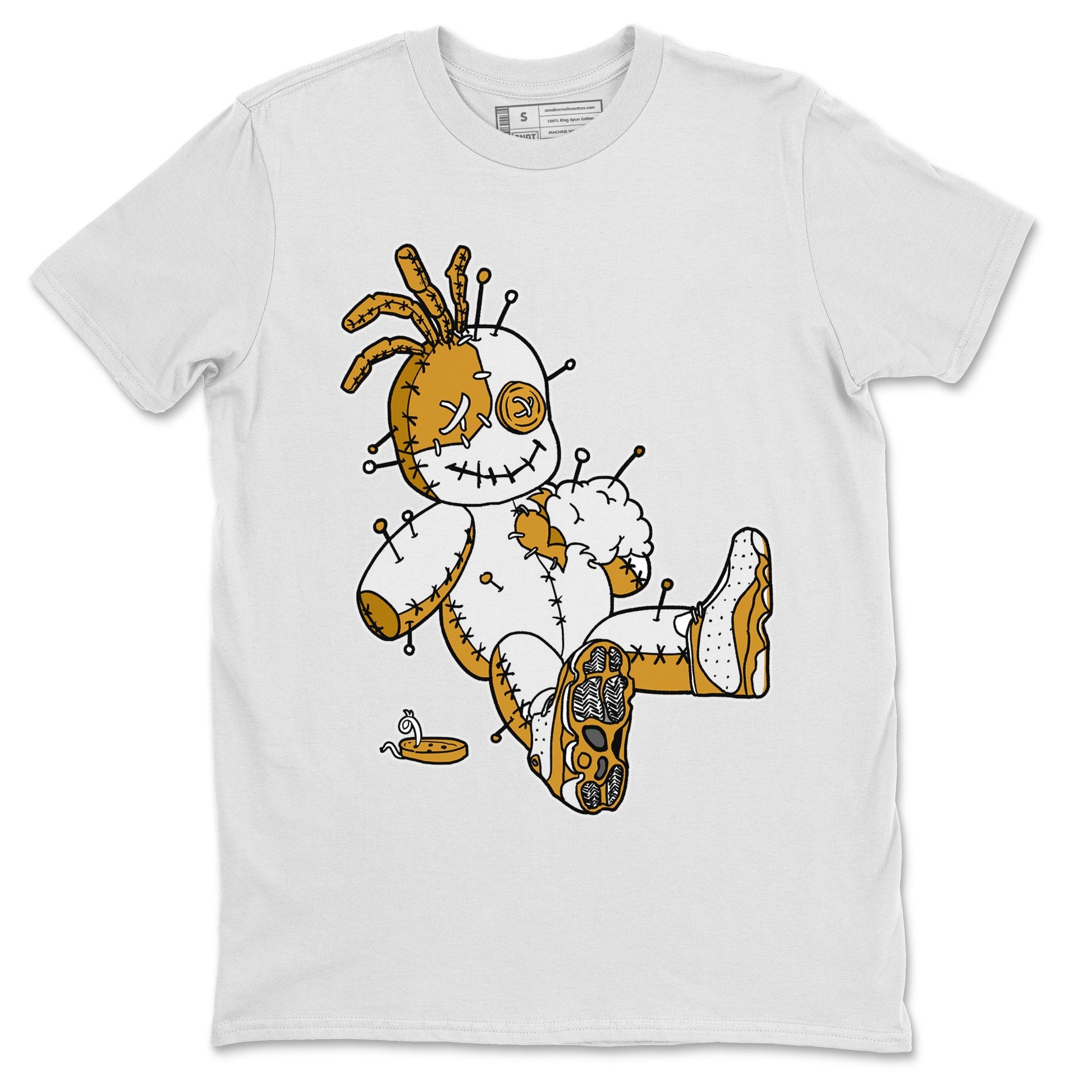 Jordan Retro 13 Wheat Sneaker Matching Tee Voodoo Doll Sneaker Tees 13 Wheat Sneaker T-Shirt Unisex Shirts White 2