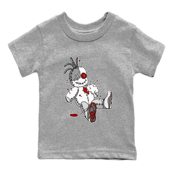 Air Jordan 13 Wolf Grey unique Halloween sneaker tee Voodoo Doll Sneaker Tees Air Jordan 13 Retro Wolf Grey T-Shirt Kids Shirts Heather Grey 2