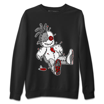 Air Jordan 13 Wolf Grey unique Halloween sneaker tee Voodoo Doll Sneaker Tees Air Jordan 13 Retro Wolf Grey T-Shirt Unisex Shirts Black 2