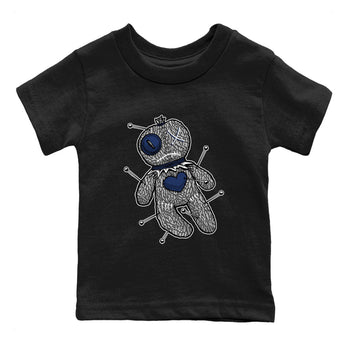 AJ3 Midnight Navy shirt to match jordans Voodoo Doll sneaker tees 3s Midnight Navy SNRT sneaker release tees baby toddler Black 2 cotton sneaker tee