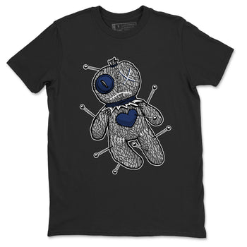 AJ3 Midnight Navy shirt to match jordans Voodoo Doll sneaker tees 3s Midnight Navy SNRT sneaker release Tees unisex cotton Black 2 crew neck shirt