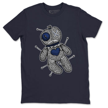 AJ3 Midnight Navy shirt to match jordans Voodoo Doll sneaker tees 3s Midnight Navy SNRT sneaker release Tees unisex cotton Navy 2 crew neck shirt