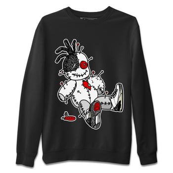 Air Jordan 3 White Cement unique Halloween sneaker tee Voodoo Doll Sneaker Tees Air Jordan 3 Retro White Cement Sneaker Release Tees Unisex Shirts Black 2