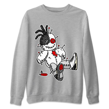 Air Jordan 3 White Cement unique Halloween sneaker tee Voodoo Doll Sneaker Tees Air Jordan 3 Retro White Cement Sneaker Release Tees Unisex Shirts Heather Grey 2