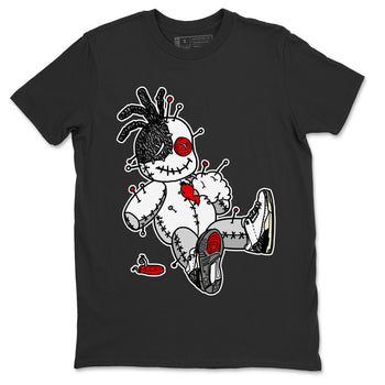 Air Jordan 3 White Cement unique Halloween sneaker tee Voodoo Doll Sneaker Tees Air Jordan 3 Retro White Cement Sneaker Release Tees Unisex Shirts Black 2