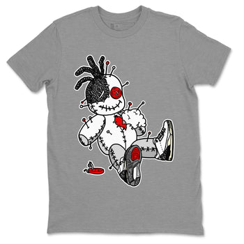 Air Jordan 3 White Cement unique Halloween sneaker tee Voodoo Doll Sneaker Tees Air Jordan 3 Retro White Cement Sneaker Release Tees Unisex Shirts Heather Grey 2