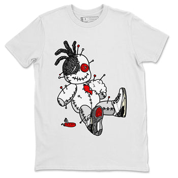 Air Jordan 3 White Cement unique Halloween sneaker tee Voodoo Doll Sneaker Tees Air Jordan 3 Retro White Cement Sneaker Release Tees Unisex Shirts White 2