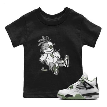 Jordan 4 Seafoam unique Halloween sneaker tee Voodoo Doll Sneaker Tees Jordan 4 Seafoam Sneaker Release Tees Kids Shirts