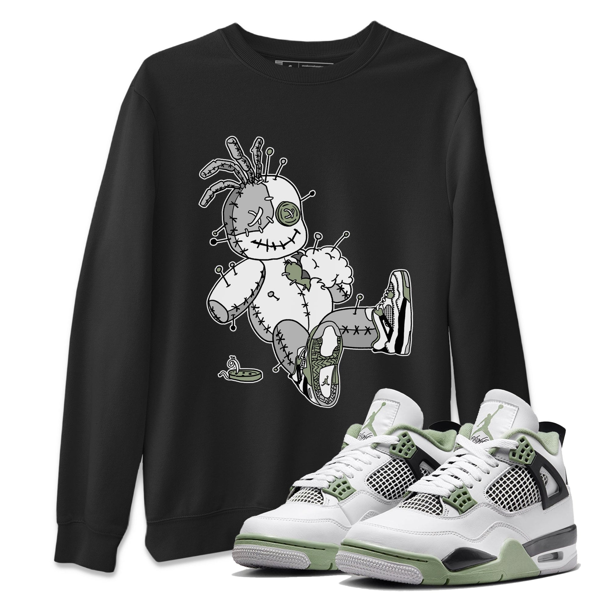 Jordan 4 Seafoam unique Halloween sneaker tee Voodoo Doll Sneaker Tees Jordan 4 Seafoam Sneaker Release Tees Unisex Shirts