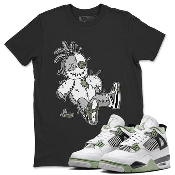 Jordan 4 Seafoam unique Halloween sneaker tee Voodoo Doll Sneaker Tees Jordan 4 Seafoam Sneaker Release Tees Unisex Shirts