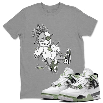 Jordan 4 Seafoam unique Halloween sneaker tee Voodoo Doll Sneaker Tees Jordan 4 Seafoam Sneaker Release Tees Unisex Shirts