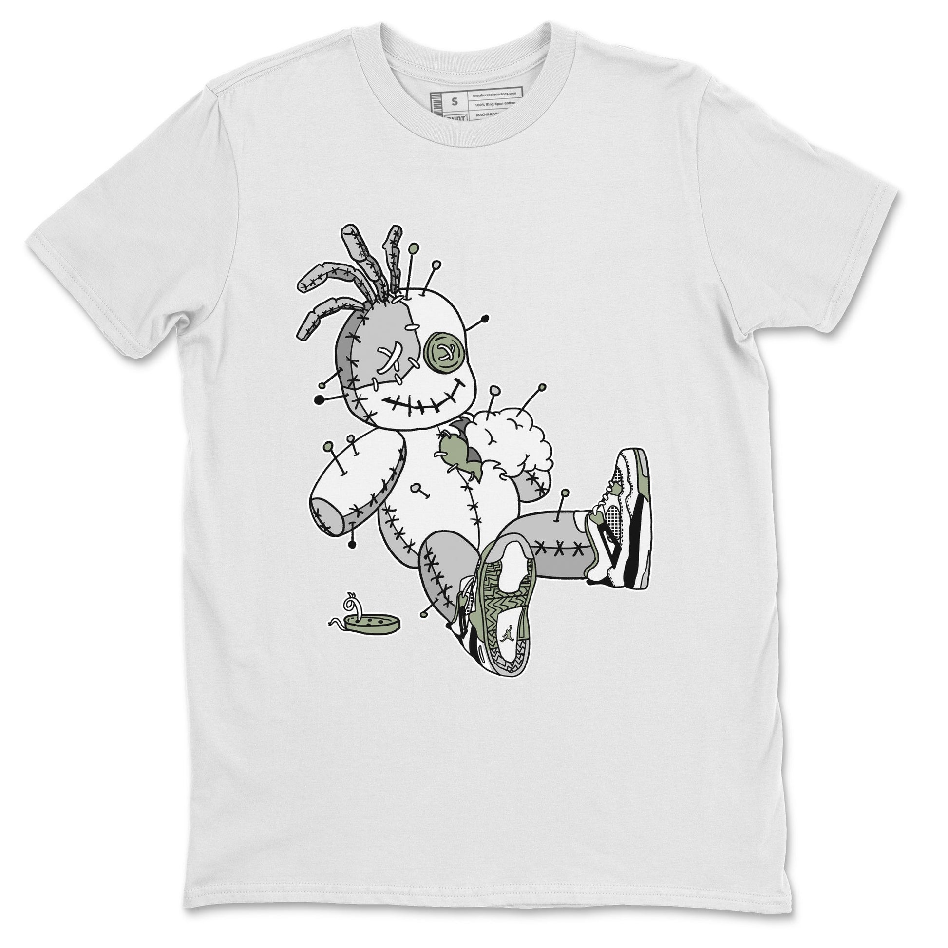 Jordan 4 Seafoam unique Halloween sneaker tee Voodoo Doll Sneaker Tees Jordan 4 Seafoam Sneaker Release Tees Unisex Shirts