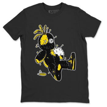 Air Jordan 4 Thunder unique Halloween sneaker tee Voodoo Doll Sneaker Tees Air Jordan 4 Retro Thunder Sneaker Release Tees Unisex Shirts Black 2