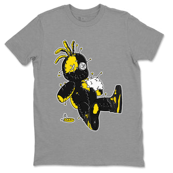 Air Jordan 4 Thunder unique Halloween sneaker tee Voodoo Doll Sneaker Tees Air Jordan 4 Retro Thunder Sneaker Release Tees Unisex Shirts Heather Grey 2