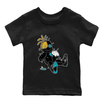 Jordan 5 Aqua unique Halloween sneaker tee Voodoo Doll Sneaker Tees Jordan 5 Aqua Sneaker Release Tees Kids Shirts