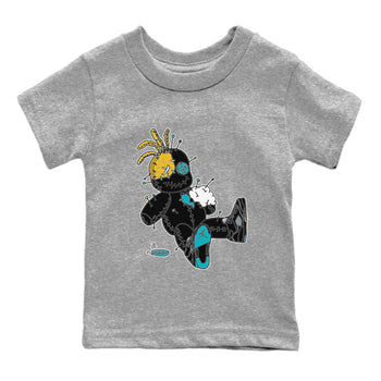 Jordan 5 Aqua unique Halloween sneaker tee Voodoo Doll Sneaker Tees Jordan 5 Aqua Sneaker Release Tees Kids Shirts