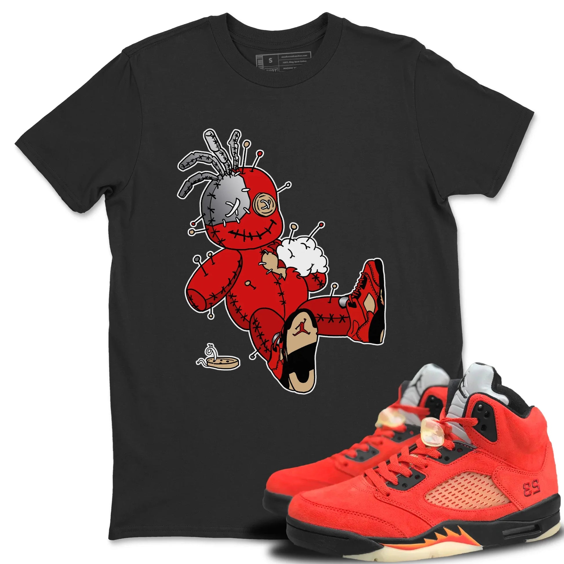 Jordan 5 Mars For Her unique Halloween sneaker tee Voodoo Doll Sneaker Tees Jordan 5 Mars For Her Sneaker Release Tees Unisex Shirts