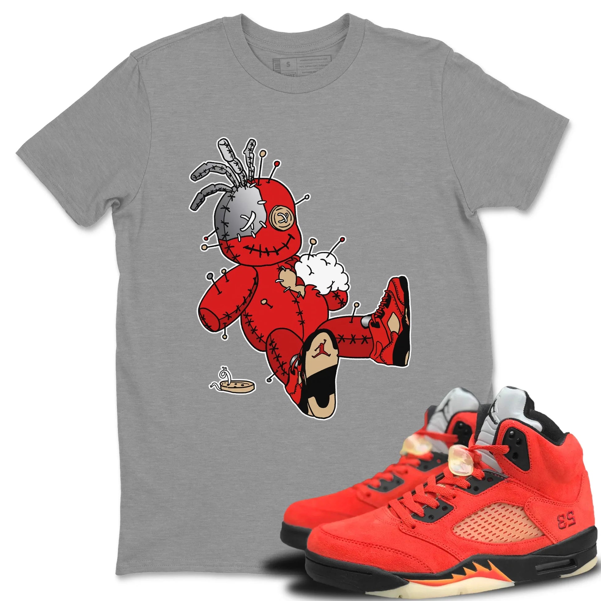 Jordan 5 Mars For Her unique Halloween sneaker tee Voodoo Doll Sneaker Tees Jordan 5 Mars For Her Sneaker Release Tees Unisex Shirts