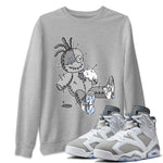 Jordan 6 Cool Grey Sneaker Match Tees Voodoo Doll Sneaker Tees Jordan 6 Cool Grey Sneaker Release Tees Unisex Shirts