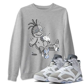 Jordan 6 Cool Grey unique Halloween sneaker tee Voodoo Doll Sneaker Tees Jordan 6 Cool Grey Sneaker Release Tees Unisex Shirts