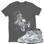 Jordan 6 Cool Grey Sneaker Match Tees Voodoo Doll Sneaker Tees Jordan 6 Cool Grey Sneaker Release Tees Unisex Shirts