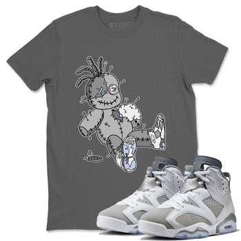 Jordan 6 Cool Grey unique Halloween sneaker tee Voodoo Doll Sneaker Tees Jordan 6 Cool Grey Sneaker Release Tees Unisex Shirts