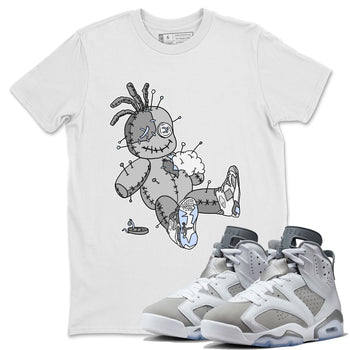 Jordan 6 Cool Grey unique Halloween sneaker tee Voodoo Doll Sneaker Tees Jordan 6 Cool Grey Sneaker Release Tees Unisex Shirts