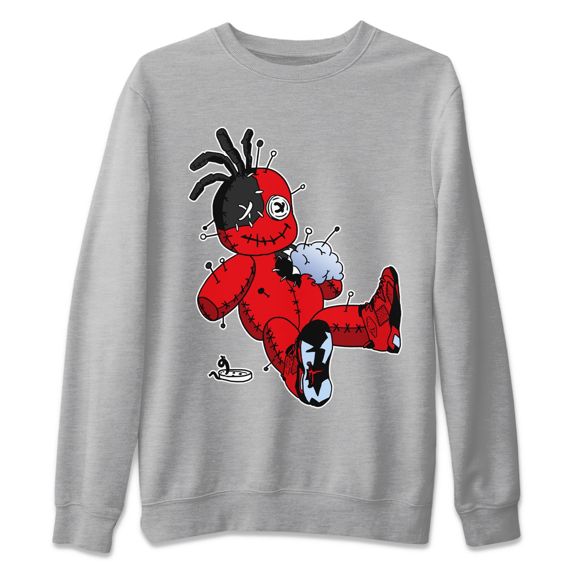 Air Jordan 6 Toro Bravo unique Halloween sneaker tee Voodoo Doll Sneaker Tees Air Jordan 6 Toro Tees Unisex Shirts Heather Grey 2