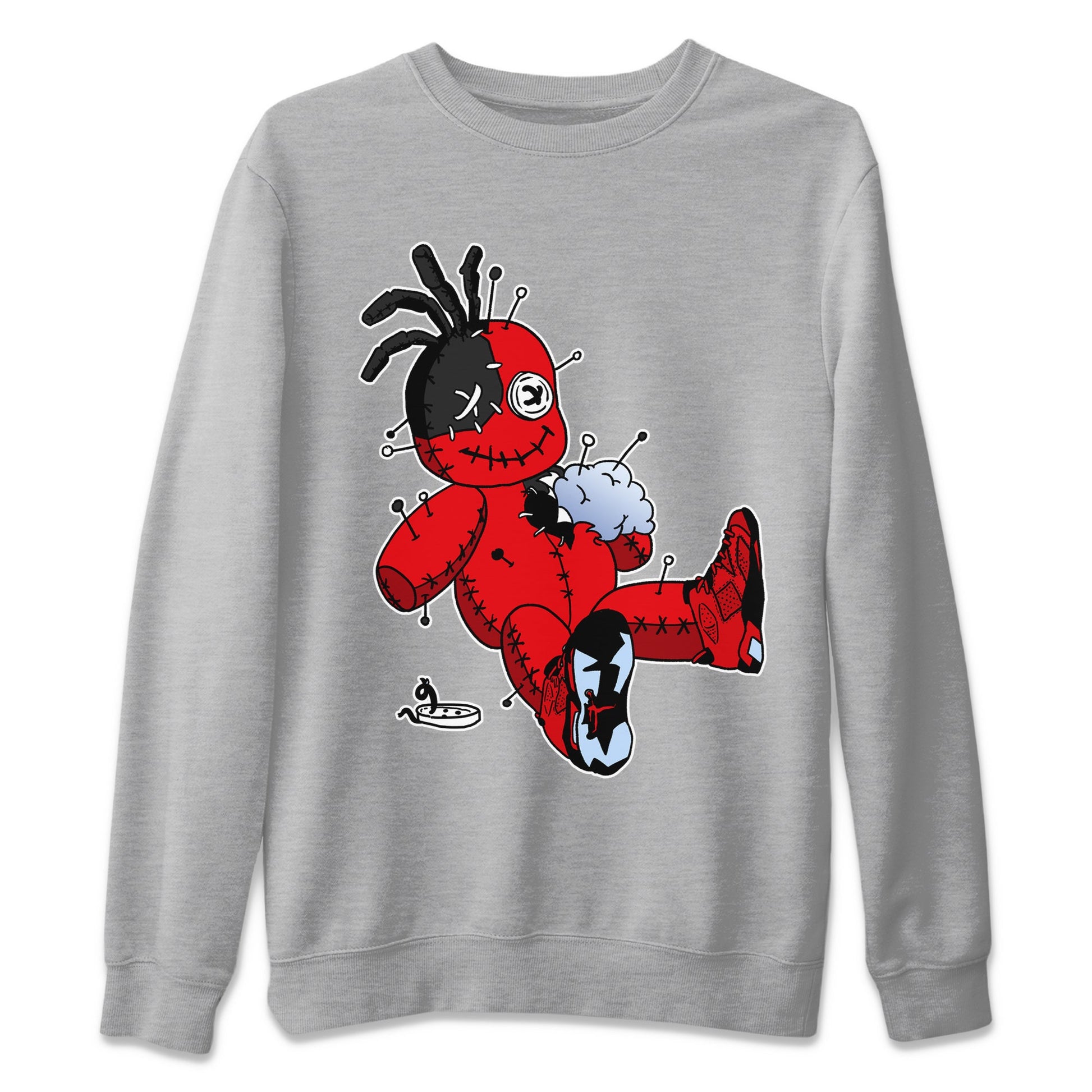 Air Jordan 6 Toro Bravo unique Halloween sneaker tee Voodoo Doll Sneaker Tees Air Jordan 6 Toro Tees Unisex Shirts Heather Grey 2