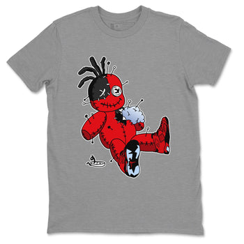 Air Jordan 6 Toro Bravo unique Halloween sneaker tee Voodoo Doll Sneaker Tees Air Jordan 6 Toro Tees Unisex Shirts Heather Grey 2