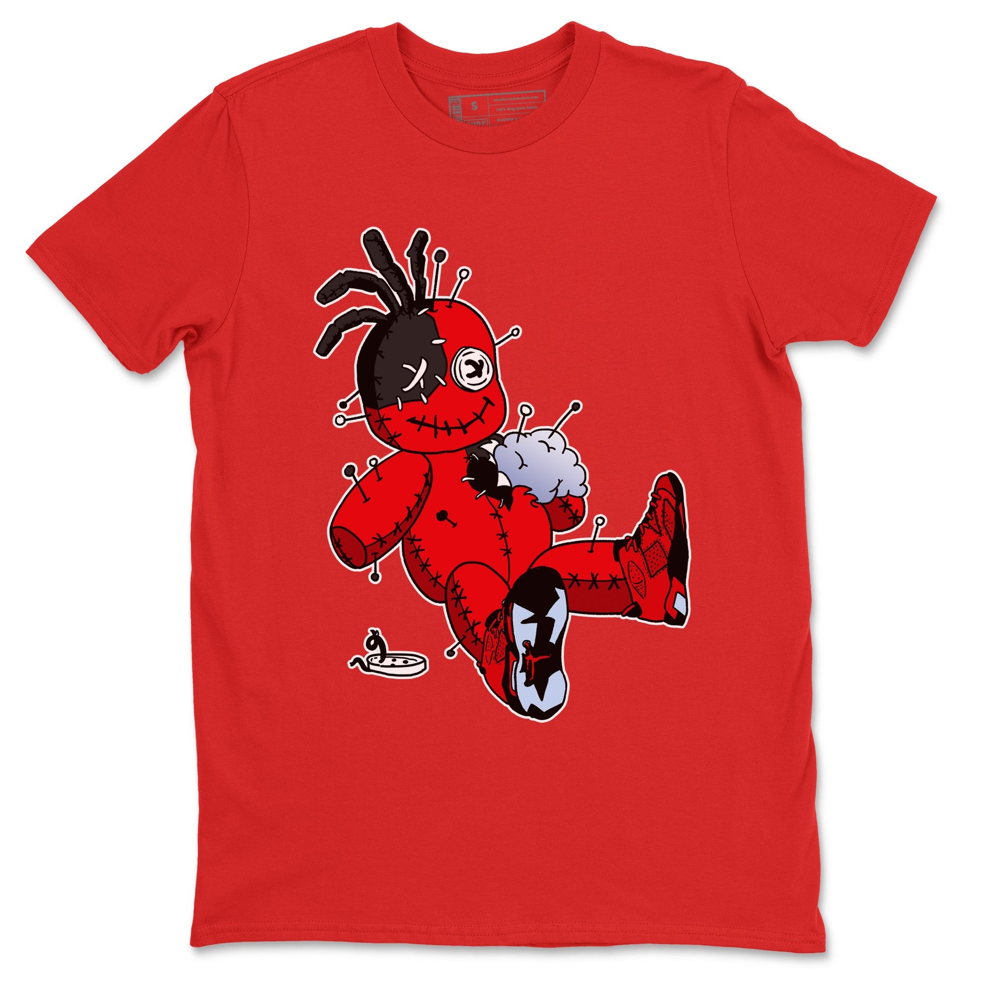 Air Jordan 6 Toro Bravo unique Halloween sneaker tee Voodoo Doll Sneaker Tees Air Jordan 6 Toro Tees Unisex Shirts Red 2