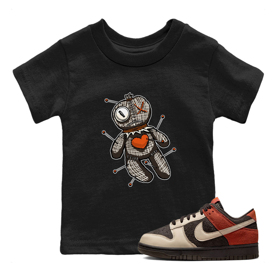 Nike Dunk Low Red Panda shirt to match jordans Voodoo Doll sneaker tees Dunk Red Panda SNRT Sneaker Release Tees Baby Toddler Black 1 T-Shirt