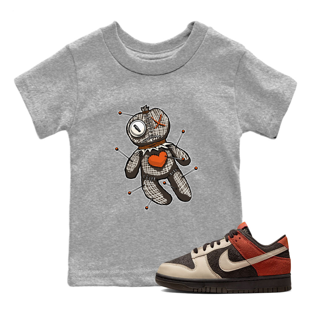 Nike Dunk Low Red Panda shirt to match jordans Voodoo Doll sneaker tees Dunk Red Panda SNRT Sneaker Release Tees Baby Toddler Heather Grey 1 T-Shirt