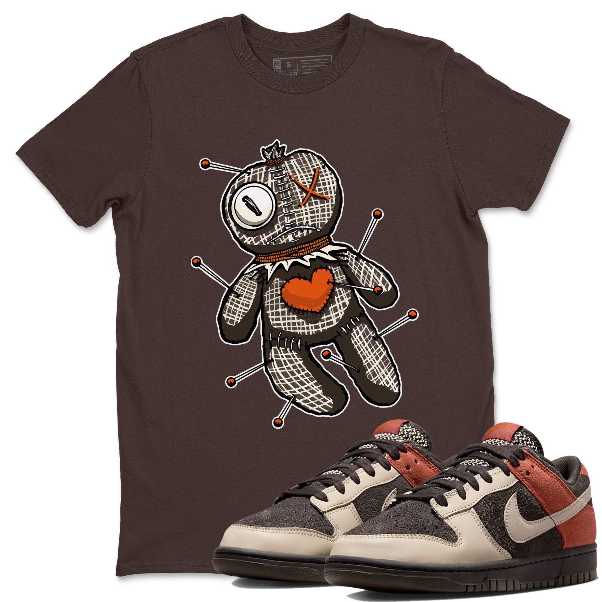 Nike Dunk Low Red Panda shirt to match jordans Voodoo Doll sneaker tees Dunk Red Panda SNRT Sneaker Release Tees Unisex Dark Chocolate 1 T-Shirt