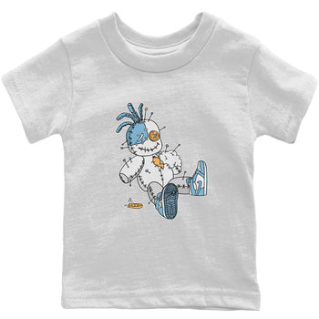Jordan 1 Denim unique Halloween sneaker tee Voodoo Doll Sneaker Tees Jordan 1 Denim Sneaker Release Tees Kids Shirts