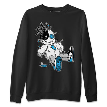 Jordan 1 Powder Blue unique Halloween sneaker tee Voodoo Doll Sneaker Tees Jordan 1 Powder Blue Sneaker Release Tees Unisex Shirts