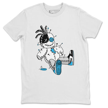 Jordan 1 Powder Blue unique Halloween sneaker tee Voodoo Doll Sneaker Tees Jordan 1 Powder Blue Sneaker Release Tees Unisex Shirts