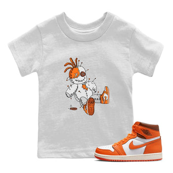 Jordan 1 Starfish unique Halloween sneaker tee Voodoo Doll Sneaker Tees Jordan 1 Starfish Sneaker Release Tees Kids Shirts