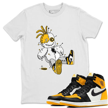 Jordan 1 Taxi unique Halloween sneaker tee Voodoo Doll Sneaker Tees Jordan 1 Taxi Sneaker Release Tees Unisex Shirts