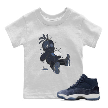 Jordan 11 Midnight Navy unique Halloween sneaker tee Voodoo Doll Sneaker Tees Jordan 11 Midnight Navy Sneaker Release Tees Kids Shirts