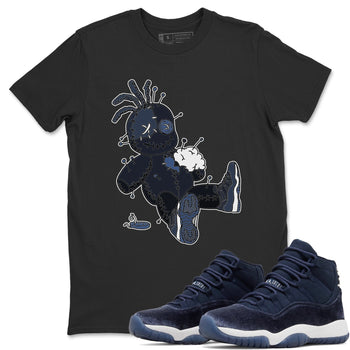 Jordan 11 Midnight Navy unique Halloween sneaker tee Voodoo Doll Sneaker Tees Jordan 11 Midnight Navy Sneaker Release Tees Unisex Shirts