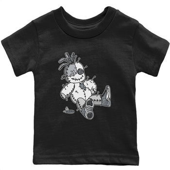 Jordan 12 Stealth unique Halloween sneaker tee Voodoo Doll Sneaker Tees Jordan 12 Stealth Sneaker Release Tees Kids Shirts