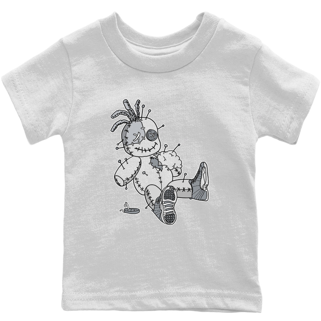 Jordan 12 Stealth unique Halloween sneaker tee Voodoo Doll Sneaker Tees Jordan 12 Stealth Sneaker Release Tees Kids Shirts