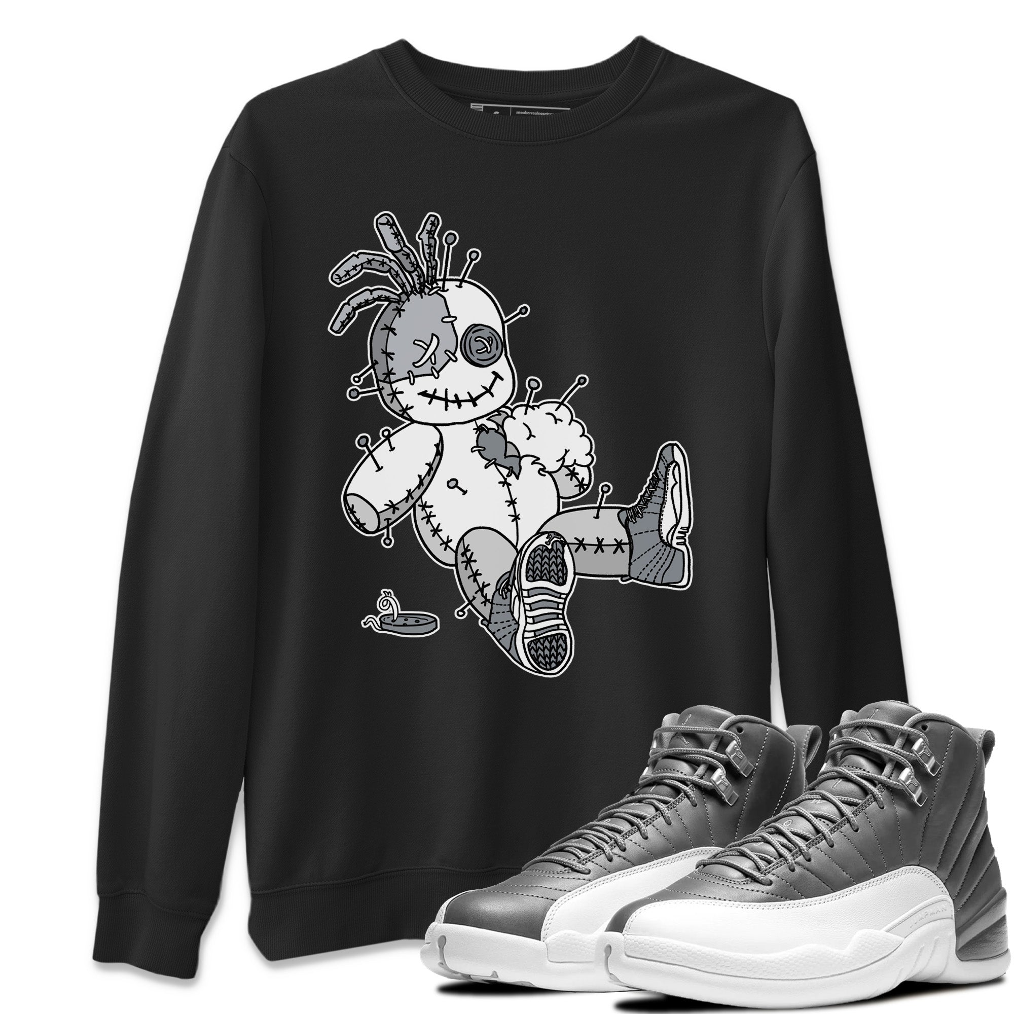 Jordan 12 Stealth unique Halloween sneaker tee Voodoo Doll Sneaker Tees Jordan 12 Stealth Sneaker Release Tees Unisex Shirts