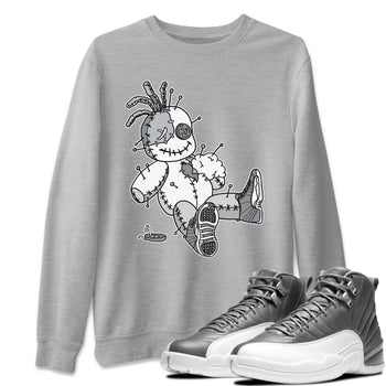 Jordan 12 Stealth unique Halloween sneaker tee Voodoo Doll Sneaker Tees Jordan 12 Stealth Sneaker Release Tees Unisex Shirts