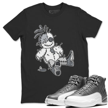 Jordan 12 Stealth unique Halloween sneaker tee Voodoo Doll Sneaker Tees Jordan 12 Stealth Sneaker Release Tees Unisex Shirts