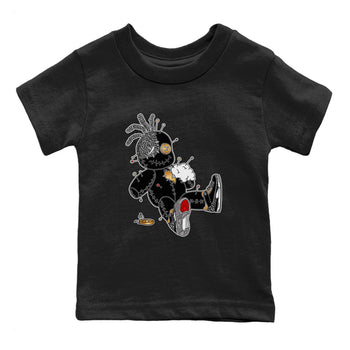 Jordan 3 Black Gold unique Halloween sneaker tee Voodoo Doll Sneaker Tees Jordan 3 Black Gold Sneaker Release Tees Kids Shirts