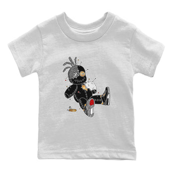 Jordan 3 Black Gold unique Halloween sneaker tee Voodoo Doll Sneaker Tees Jordan 3 Black Gold Sneaker Release Tees Kids Shirts
