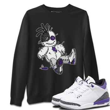 Jordan 3 Dark Iris unique Halloween sneaker tee Voodoo Doll Sneaker Tees Jordan 3 Dark Iris Sneaker Release Tees Unisex Shirts